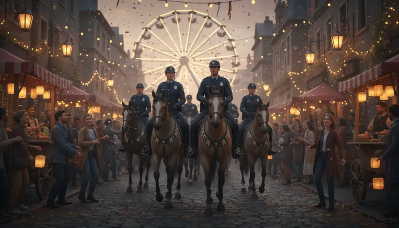 Illustration of constabulary: A police force or body in certain regions.