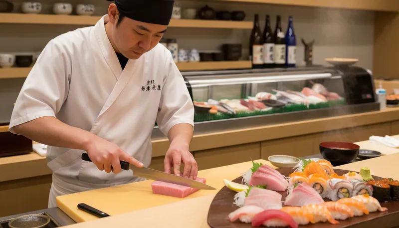 Illustration of nama: Type of raw fish used in sushi.