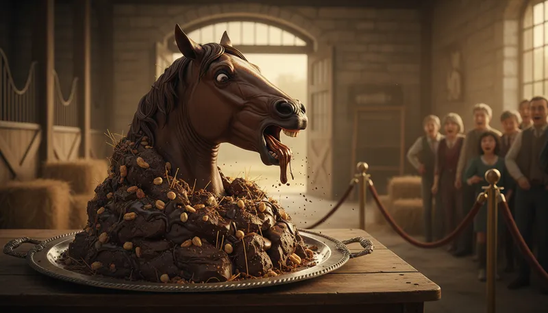 Illustration of enough to choke a horse: Excessive or overwhelming amount.