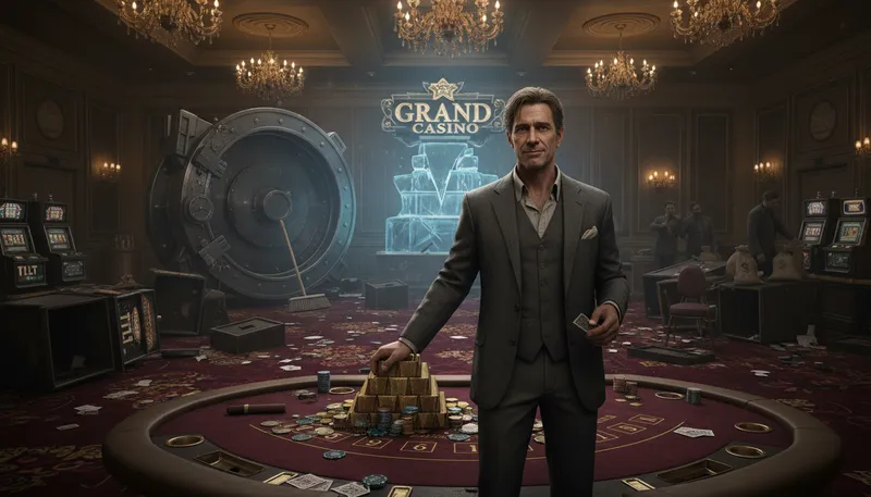 Illustration of bottom the house: cause a significant loss in gambling