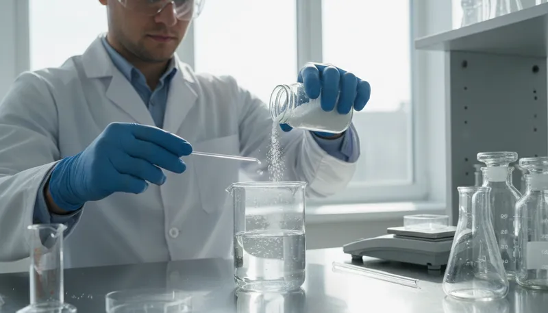 Illustration of solution: a liquid mixture of substances
