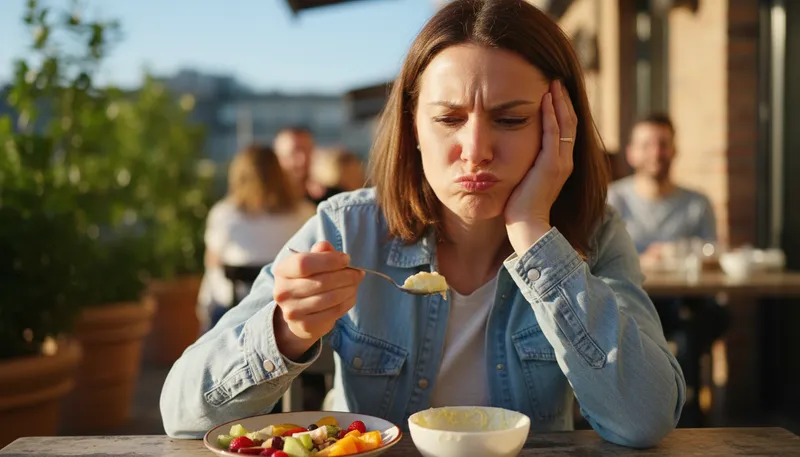 Illustration of sour: unpleasant or unfriendly in nature