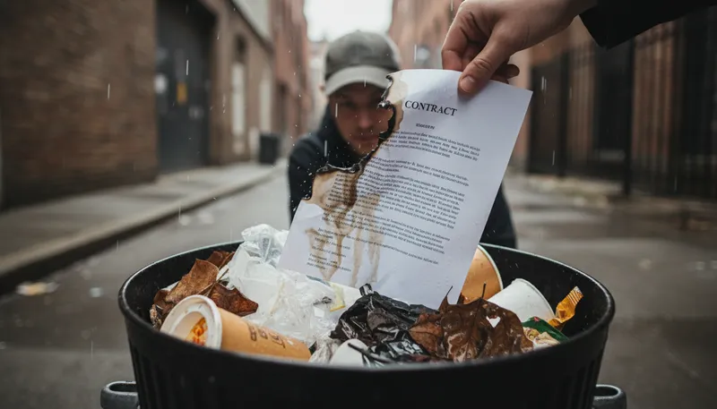 Illustration of not worth the paper it is printed on: having no real value or importance.