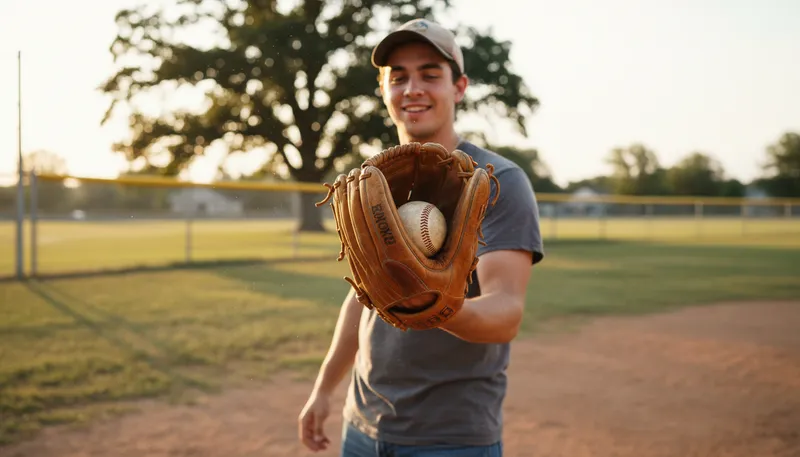 Illustration of mitt: A glove used in baseball.