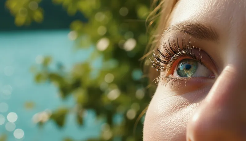 Illustration of iris: The colored part of the eye.