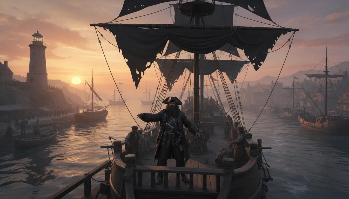 ภาพประกอบของ Blackbeard: a famous pirate with dark facial hair