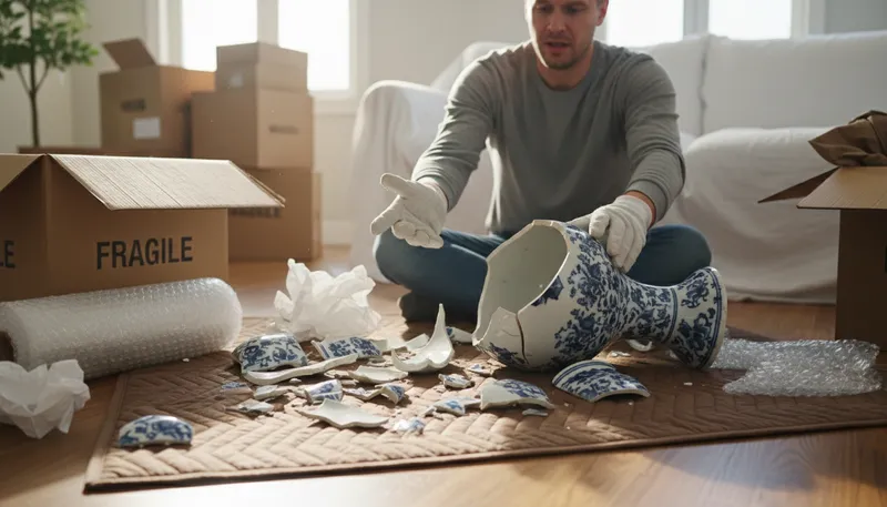 Illustration of breakage: Damage or loss of an item.
