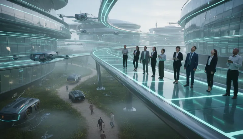 Illustration of ahead of the curve: more advanced than others.