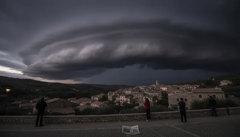 Illustration of dark cloud: a feeling of sadness or trouble.