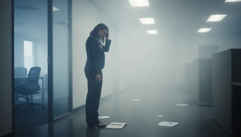 Illustration of in a fog: confused or uncertain