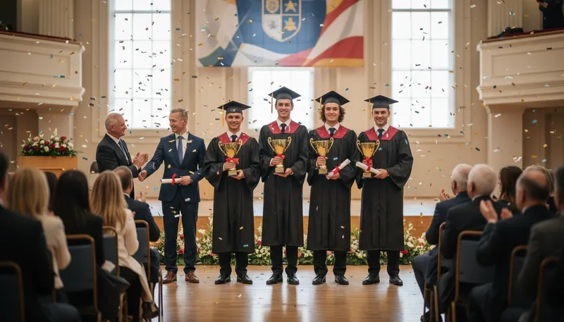 Illustration of toppers: high achievers or outstanding performers