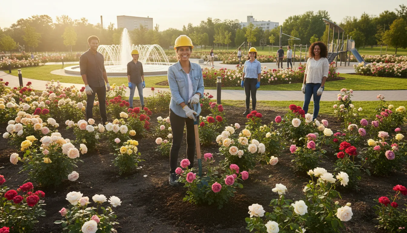 Ilustrasi come up roses: end up well or successful