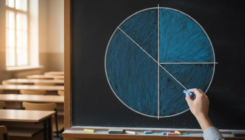 Illustration of sector: A geometric area defined in mathematics.