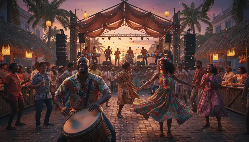 Illustration of barbados: referring to the culture or people of Barbados