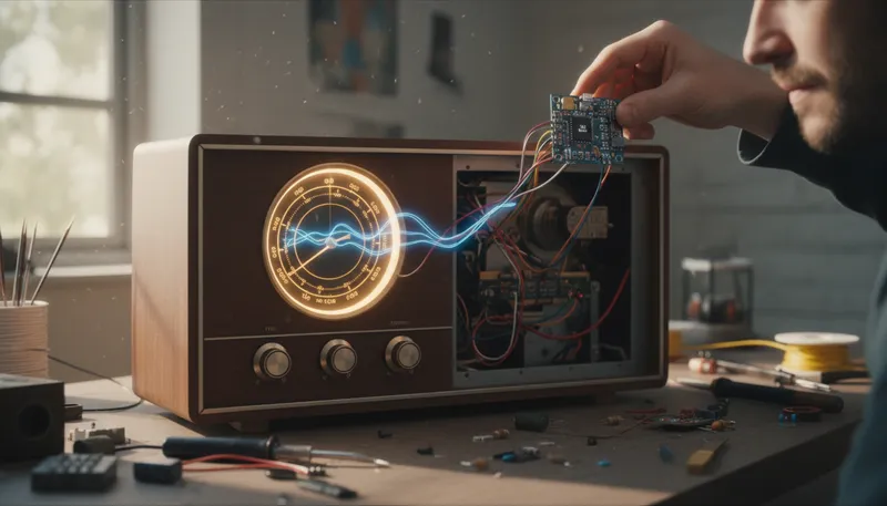 Illustration of pll: A type of circuit for controlling signals.