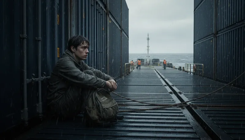 Illustration of not wanted on voyage: unwanted or unwelcome on a journey