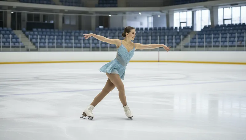 Illustration of choctaw: a dance move in figure skating