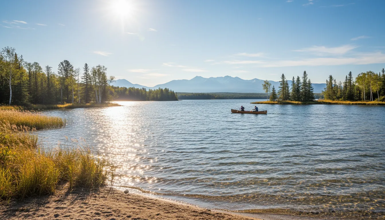 manitobaのイラスト：A province in Canada known for nature.