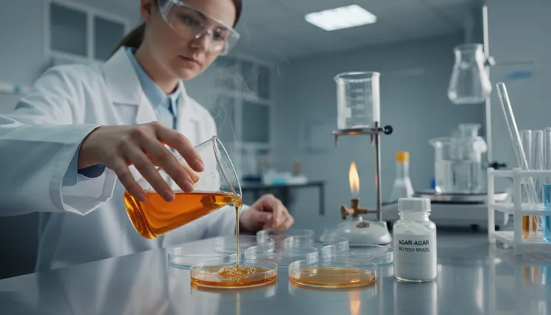 Illustration of agar: culture medium for growing bacteria