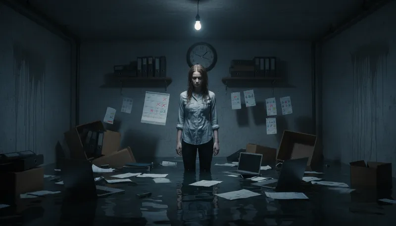 Illustration of in deep: in serious trouble.