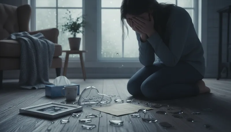 Illustration of heart of glass: fragile and easily hurt feelings