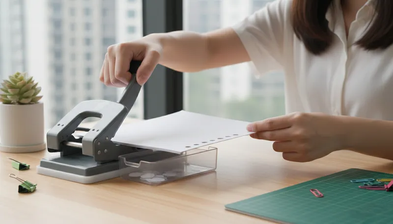 Illustration of perforate: To pierce or make holes in something.