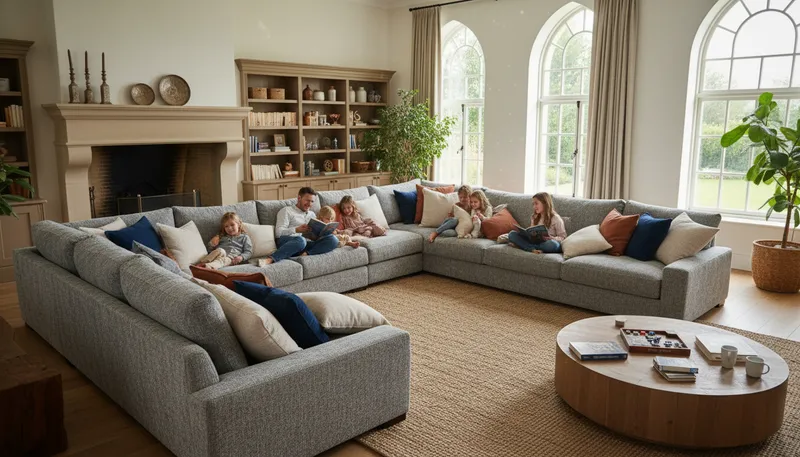 Illustration of spacious: Having plenty of room; large and open.