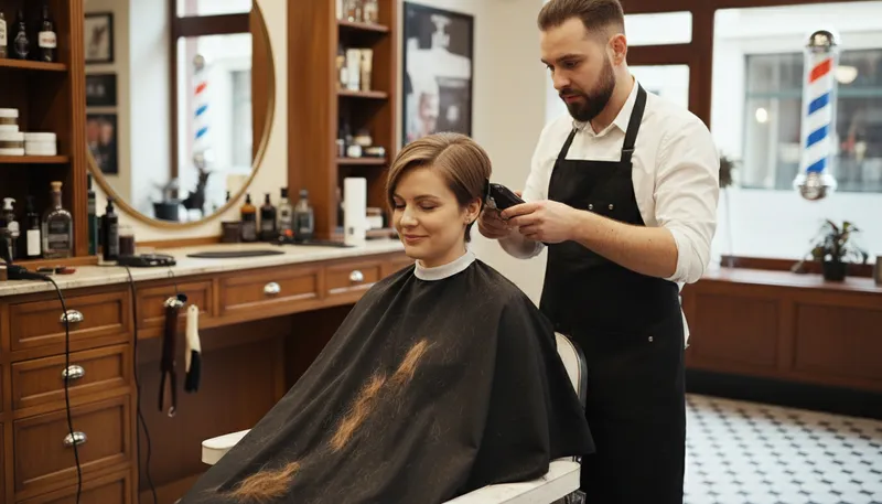 Illustration of have one's ears lowered: to get a haircut or trim