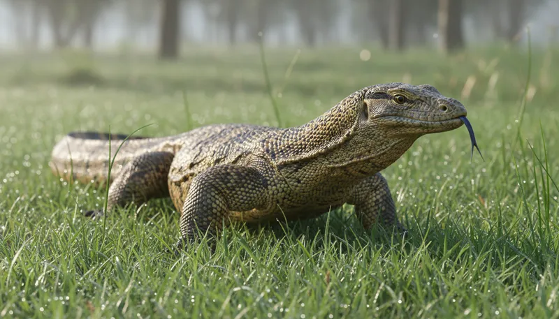 Illustration of reptilian: relating to reptiles or their characteristics