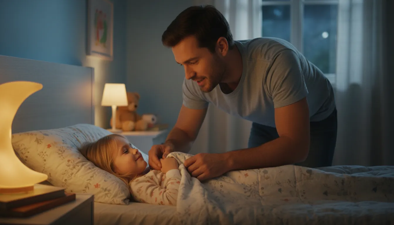 Ilustrasi sleep tight: Said to wish someone a good night's sleep.