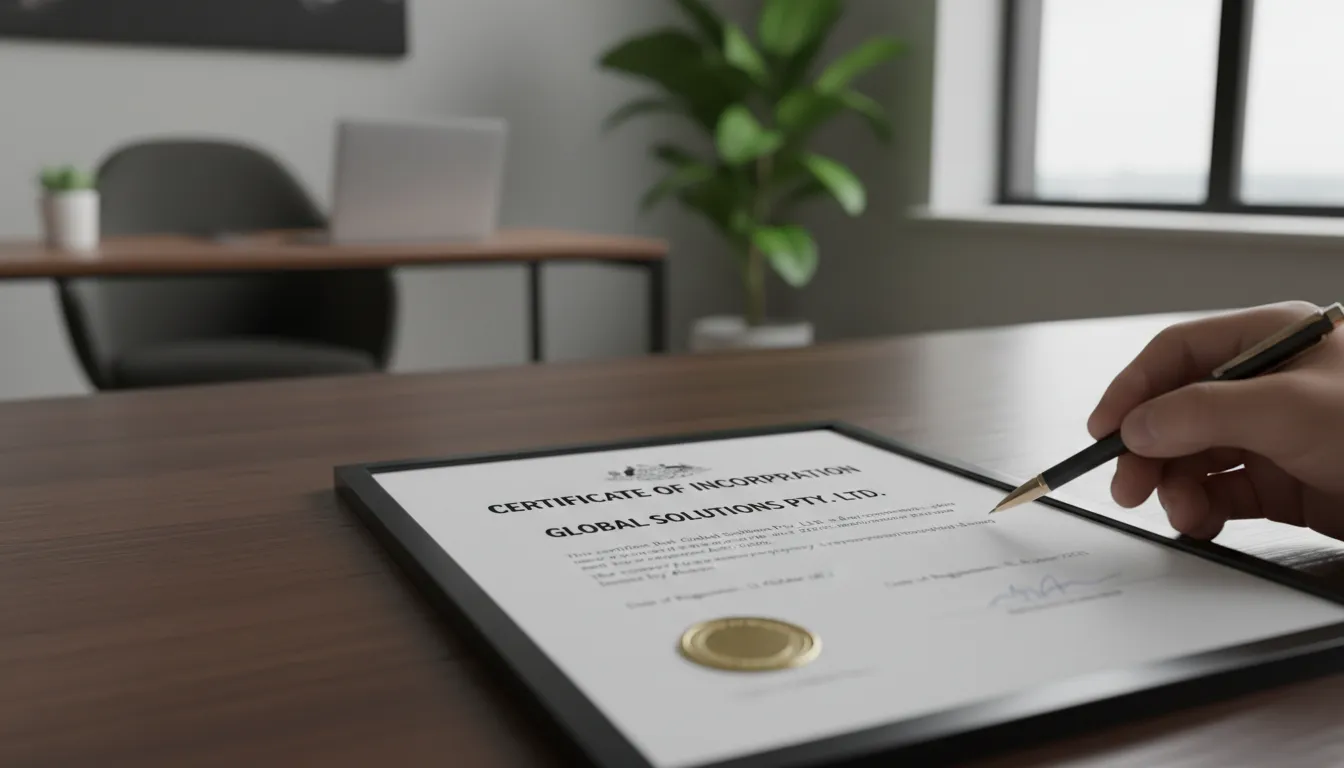 Hình minh họa cho pty: Abbreviation for a company with limited liability.