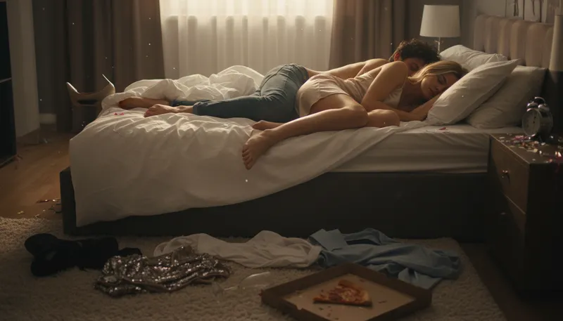 Illustration of one-night stand: a brief sexual encounter