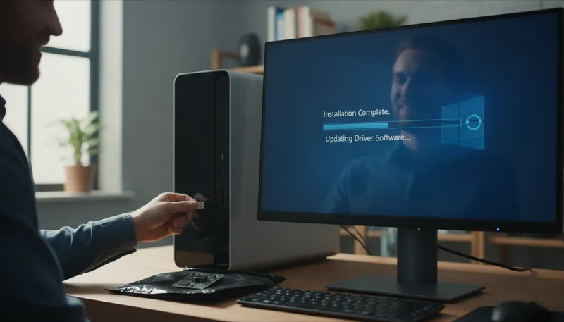 Illustration of driver: a software component that controls hardware