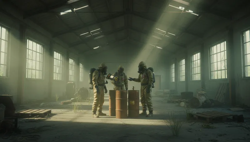 Illustration of sarin: A toxic nerve agent used in warfare.