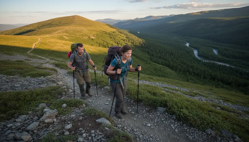 Illustration of up hill and down dale: involving great effort or struggle