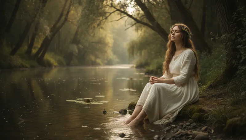Illustration of ophelia: A character in Shakespeare's Hamlet.