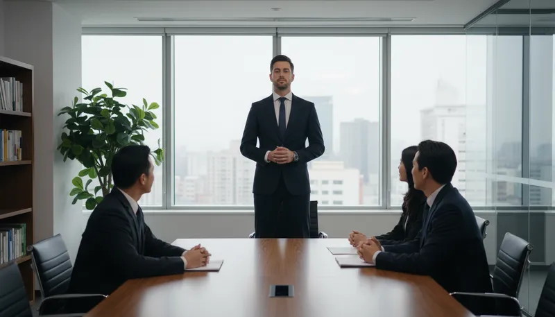 Illustration of stand tall: To be proud and confident; not to shrink.