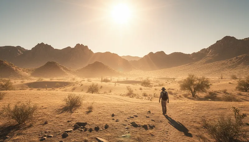 Illustration of yuma: A city in Arizona known for its heat.