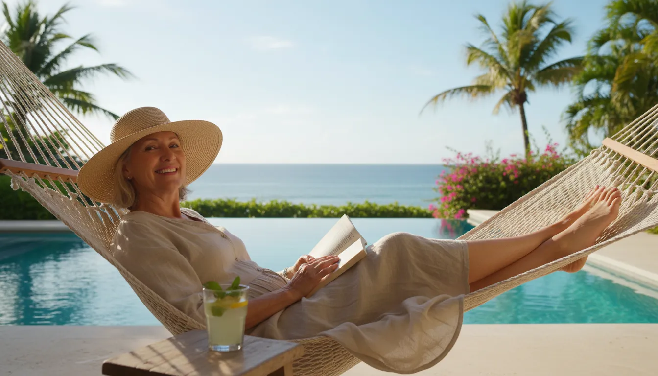 Illustrazione di life of Riley: A carefree, comfortable lifestyle.