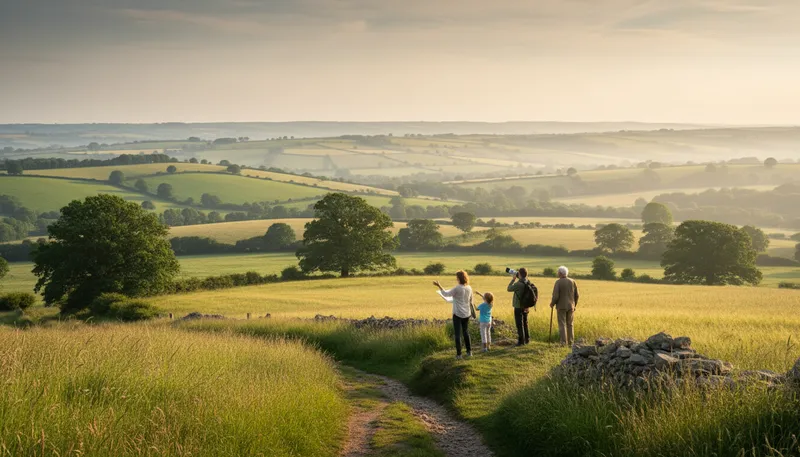 Illustration of oxfordshire: A county in England known for its countryside.
