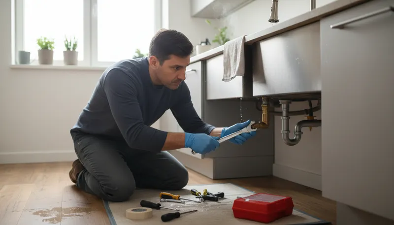 Illustration of repairman: A person who fixes broken items or systems.