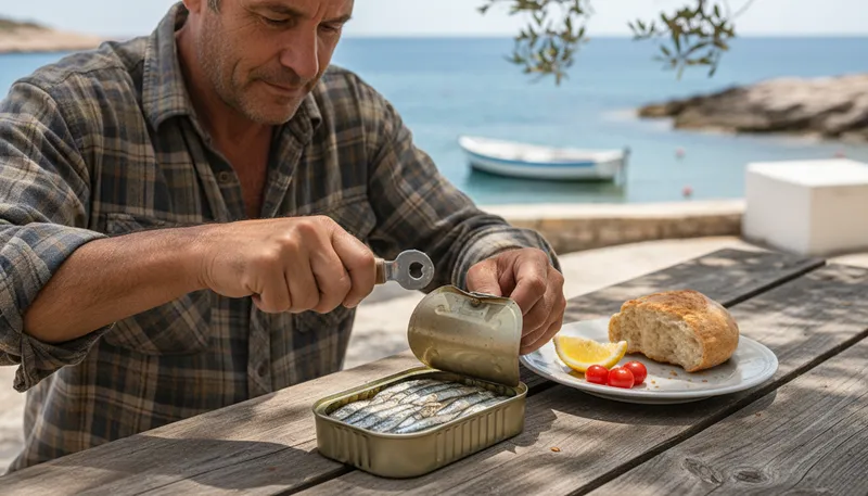 Illustration of sardine: a small fish often canned for food