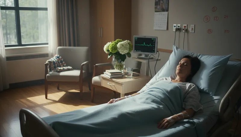 Illustration of coma: A state of deep unconsciousness.