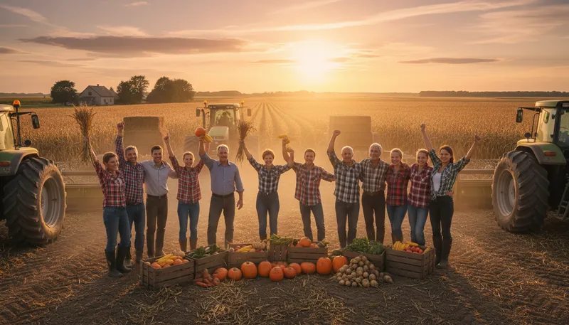 Illustration of heartland: Central region of a country, often agricultural.