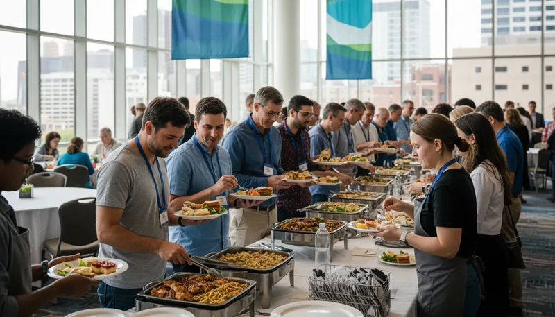 Illustration of free lunch: Lunch provided without cost.