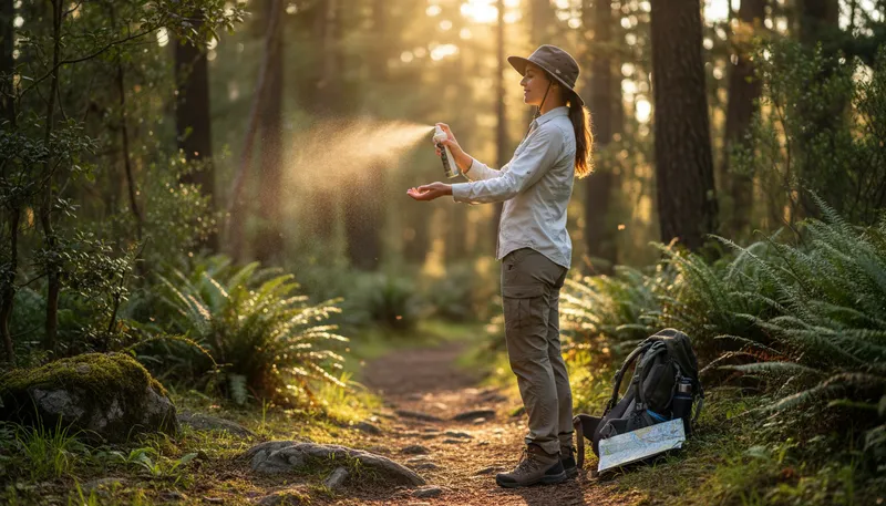 Illustration of repellent: A substance used to drive away insects or animals.