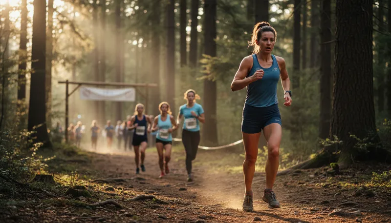 Illustration of in the lead: Currently ahead in a competition.