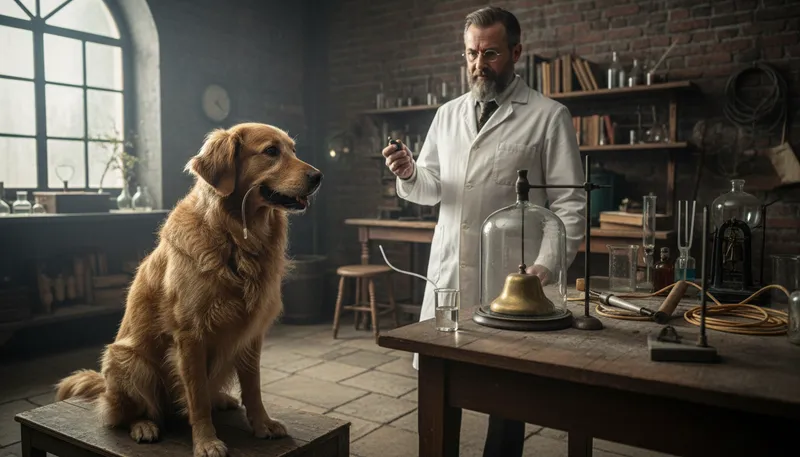 Illustration of pavlov: A scientist known for his work on conditioning.