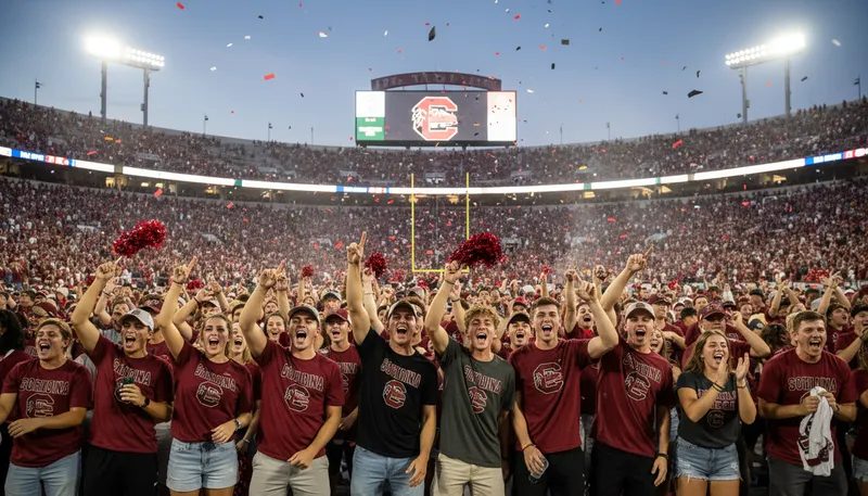Illustration of gamecock: nickname for University of South Carolina teams