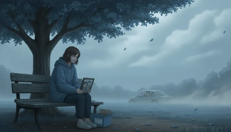 Illustration of blue: feeling of sadness or depression